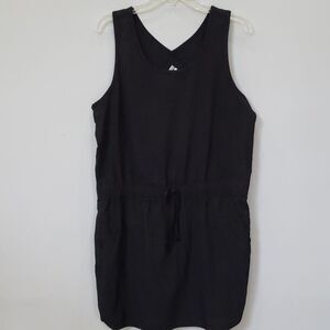 RBX Dress Women’s sz Large Black Athletic Cinch Waist with Pockets